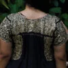 Blusa bordada San Antonino negra con dorado