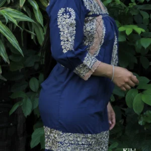 CC013-VESTIDO-BORDADO-SANANTONINO (4) Vestido San Antonino azul con bordado dorado