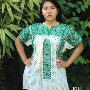 LS008.2-BLUSA-BORDADA-SANANTONINO (1) Blusa San Antonino estampada con bordado verde