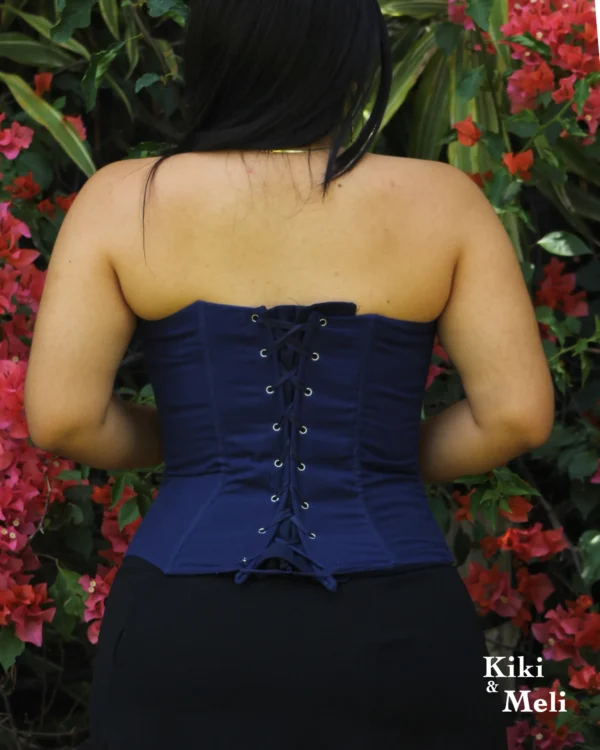 LS009-BLUSA-BORDADA-SANANTONINO (7) Crop Top - Corset bordado San Antonino azul con bordado multicolor