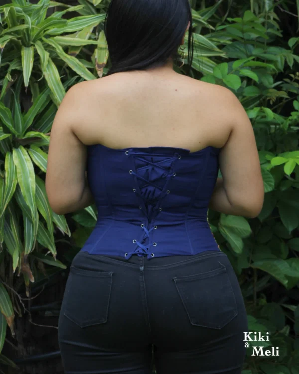 LS010-CORSET-BORDADO-SANANTONINO (5) Crop Top - Corset bordado San Antonino azul con bordado multicolor